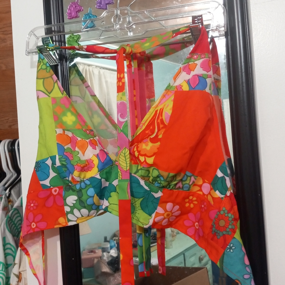 🧁B2G1🧁 Dolls Kill Current Mood Sugar Magnolia Halter Top